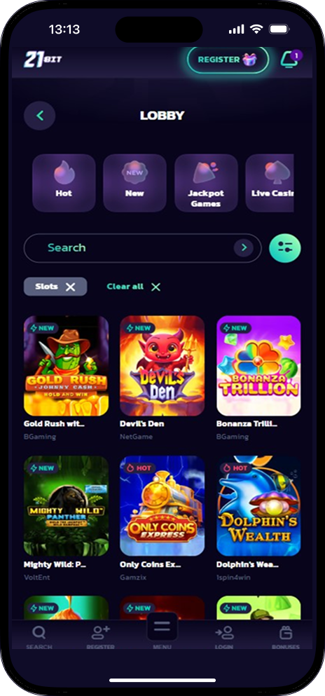 21bit casino slots